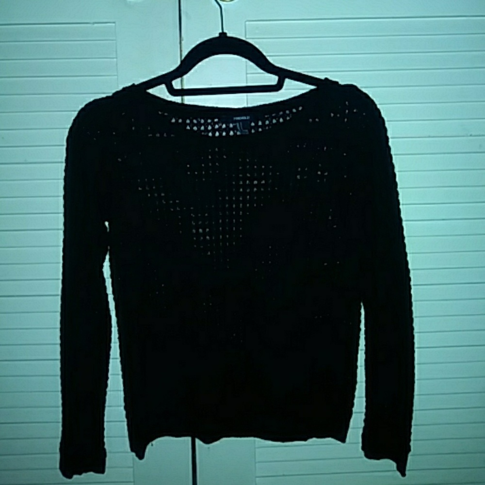 Black see through shirt